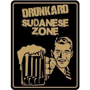 New  Drunkard Sudanese Zone / Retro  Sudan Parking Sign Country 