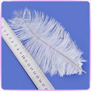 10 white ostrich feathers 17   23cm wedding party decorations  