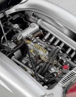 Highly detailed and angular installed 8 cylinder in line engine. All 