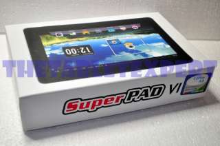   Superpad 6 Cortex A8 Android 2.3 4G ROM 512MB DDR3 WIFI Tablet PC GPS