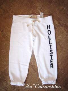 NWT Hollister Abercrombie BIG LOGO Lounge Sweat Pants M  