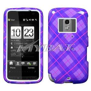   Case Plaid Purple For T Mobile Touch Pro 2 Cell Phones & Accessories