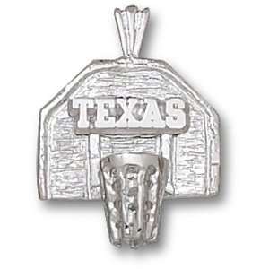  University of Texas Texas Backboard Pendant (Silver 