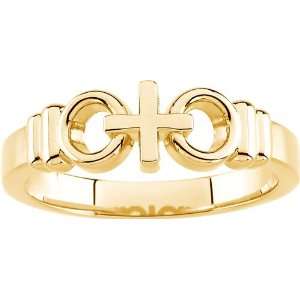   Gold Joined by Christ Ring  Ladies Size 6 Diamond Designs Jewelry