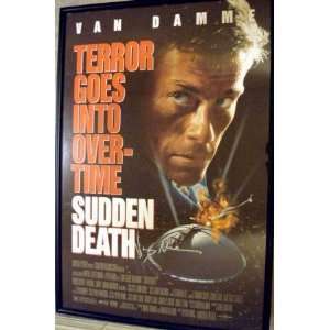  Jean Claude Van Damme Autographed Sudden Death Movie 