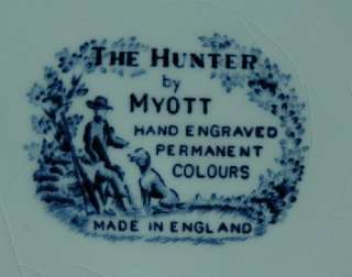 Myott The Hunter 2 luncheon/salad PLATE England  