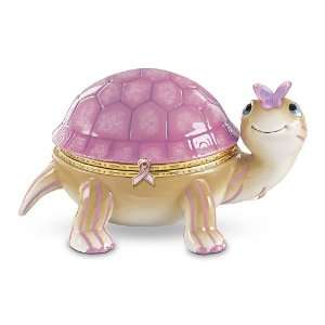  Pretty In Pink Turtle Music Box Breast Cancer Awareness 
