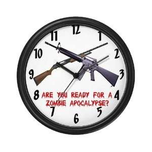  Are you Ready Zombie Apocalypse Zombie Wall Clock by 