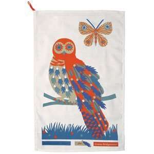 Emma Bridgewater Pat Albeck Tea Towel   Grey Owls