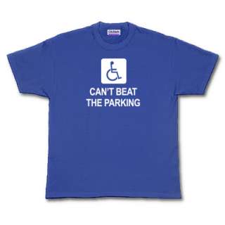  THE PARKING postive humor handicap/handicapable wheelchair T shirt S