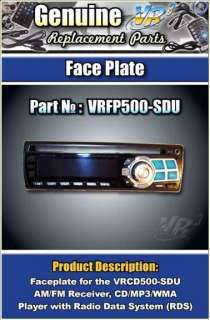 VR3 VRCD500SDU Car stereo Replacement Face Plate  