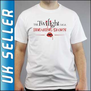  Saga Breaking Dawn Collection DVD Book White T shirt All Sizes  