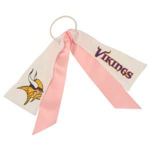 Minnesota Vikings Pink And White Hair Tie  Sports 