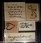 Stampin Up Special Day Congrats Grad Baby Love Mounted 
