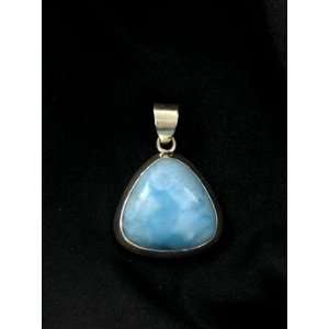  AAA LARIMAR TRILLION SHAPED PENDANT~ 