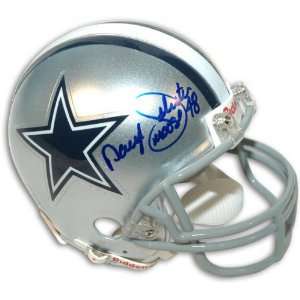  Daryl Johnston Dallas Cowboys Autographed Mini Helmet with 