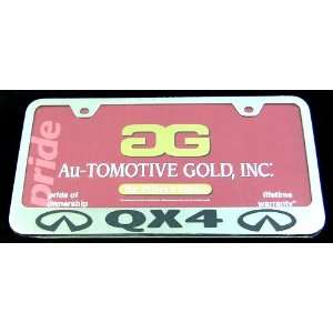  Infiniti QX4 License Plate Frame with Logos Automotive