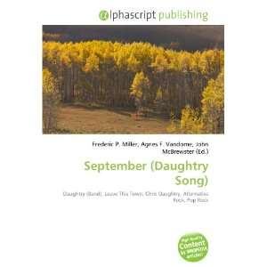  September (Daughtry Song) (9786133735200) Books