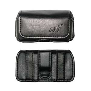 Premium Horizontal Leather Carrying Case Pouch for Samsung M510, R310 