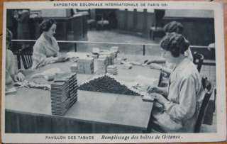 1931 Expo Coloniale Paris Postcard   Gitanes Cigarettes  