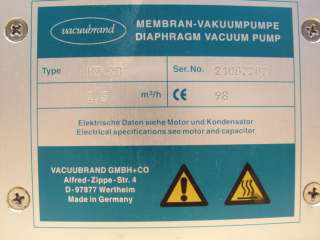 Vacuubrand MZ 2D Diaphragm Vacuum Pump PARTS REPAIR  