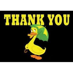  Dolce Mia Umbrella Duck Thank You Card   Pack of 10 