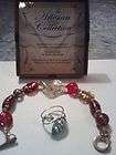 NEW IN BOX   The Artesian Collection   art glass Bracelet & Ring set 