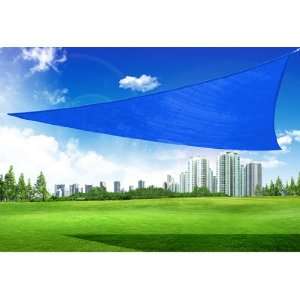  16.5 Triangle Outdoor Patio Sun Shade Sail Canopy   Blue 