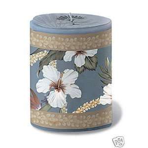  Hawaii Oval Decal Candle Floral 4 x 3 x 5.25 in.