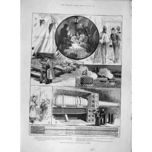    1891 Sketches Naval Exhibition Chelsea Waxwork Hms