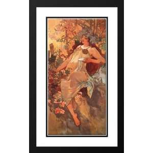  Mucha, Alphonse Maria 24x40 Framed and Double Matted 