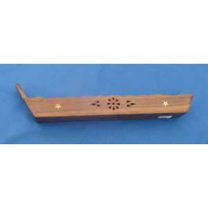  Gorgeous Hand Crafted Wood And Brass Incense Stick Holder 