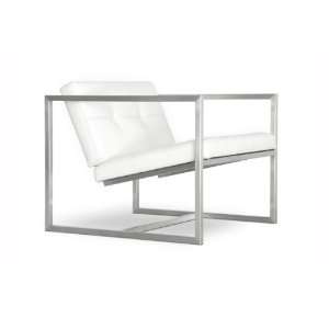  Delano Chair   Leather White