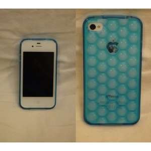  Brand New Blue Silicone Water Cube Case for iPhone 4G 