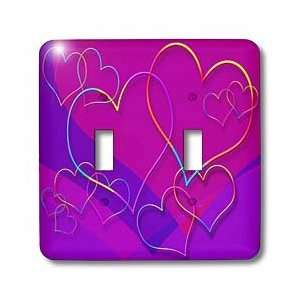 Yves Creations Hearts   Linked Hearts   Light Switch Covers   double 