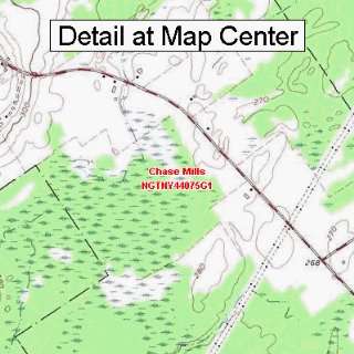 USGS Topographic Quadrangle Map   Chase Mills, New York (Folded 