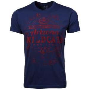   Arizona Wildcats Famous Vintage T Shirt   Navy Blue