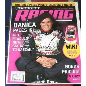  Danica Patrick IRL Indy 500 Racing SIGNED Magazine JSA 