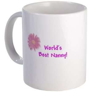  WORLDS BEST NANNY Pink Baby Mug by  Kitchen 