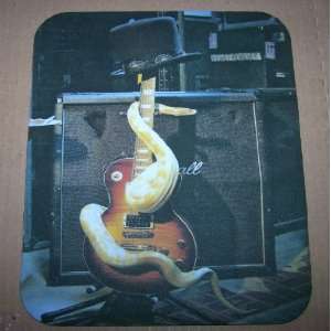  SLASH Tophat Snake & Guitar COMPUTER MOUSE PAD GnR 