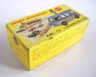 DINKY 988 ABC TV TRANSMITTER VAN, RARE, 1962, MIB  