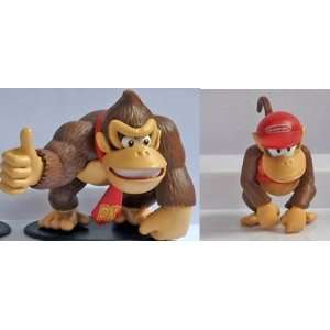    Super Mario Mini Donkey Kong & Diddy Kong Figures Set Toys & Games