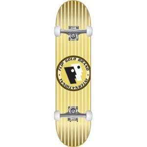  Flip Gold Brand Complete Skateboard   8.0 w/Raw Trucks 