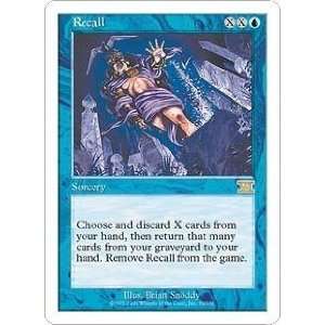  Recall (Magic the Gathering  6th Edition #92 Rare) Toys & Games