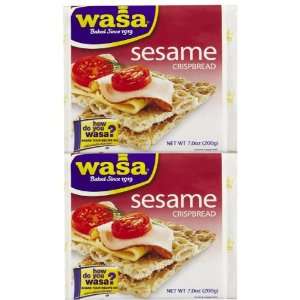 Wasa Crispbread, Sesame,Boxes, 7 oz, 2 Grocery & Gourmet Food