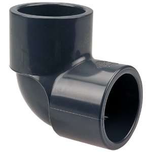 NIBCO 4507 Series PVC Pipe Fitting, 90 Degree Elbow, Schedule 80, 1/2 