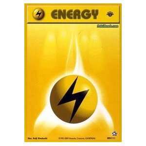  Pokemon   Lightning Energy (109)   Neo Genesis Toys 