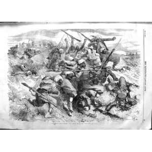  1859 WAR TURCOS FIGHTING BATTLE SOLDIERS WEAPONS
