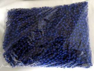 Mardi Gras Beads 33 Navy Blue Bead 6 dozen Throw  