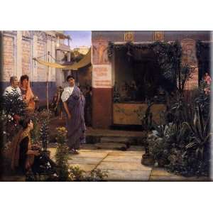  The Flower Market 16x11 Streched Canvas Art by Alma Tadema 